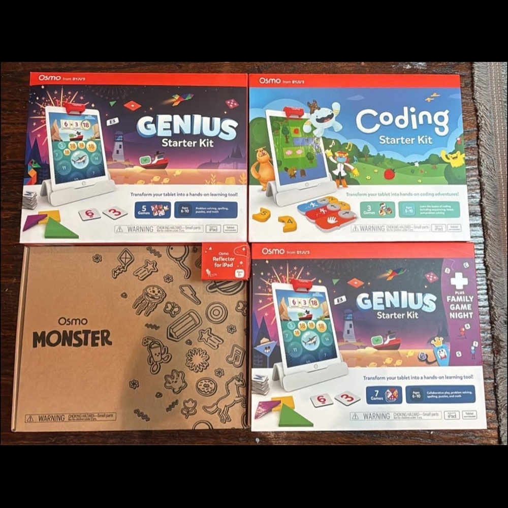 Osmo Genius and Coding Starter Kit Bundle - New & Sealed